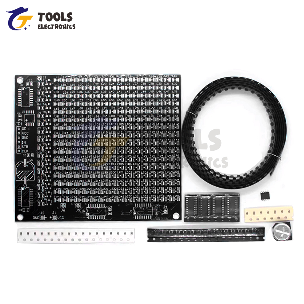 Learn Diy Electronics - DIY Electronic Kit 64LED/256LED Red Display