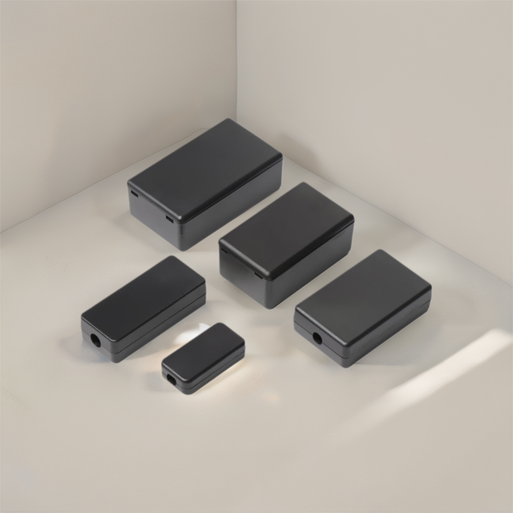 Diy Waterproof Electronics - Durable 1/2 Pcs Black ABS Plastic