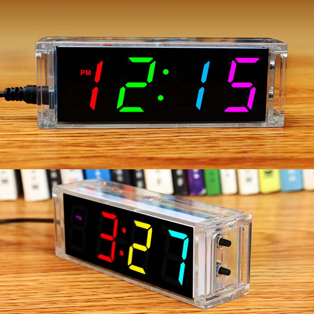 Diy Box Electronics Mall - Digital Tube DIY Clock Kit Temperature