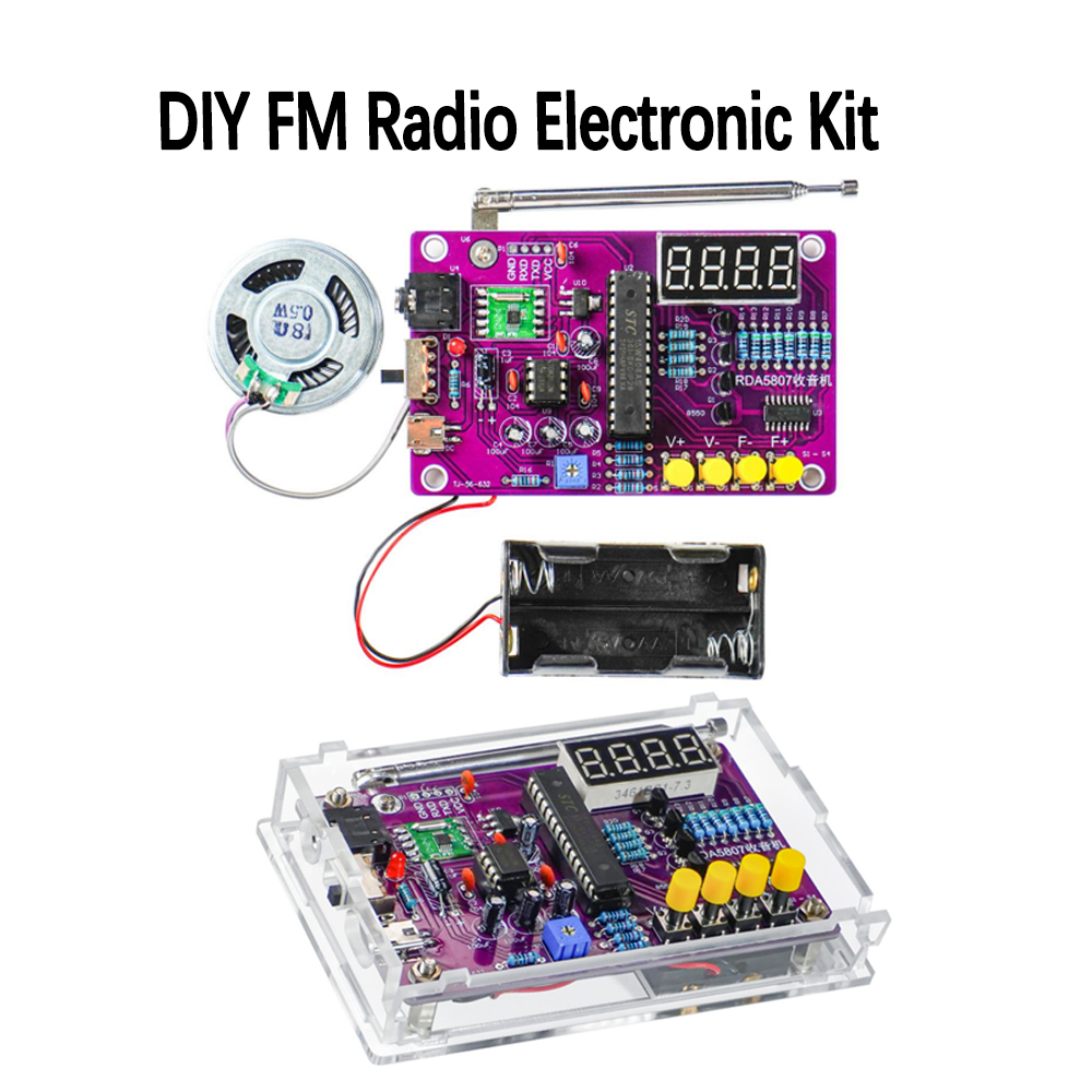 Learn Diy Electronics - DIY FM Radio Electronic Kit 87-108MHz