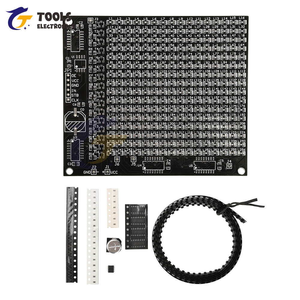 DIY Electronic Kit 64LED/256LE - Learn Diy Electronics ulasan dan harga