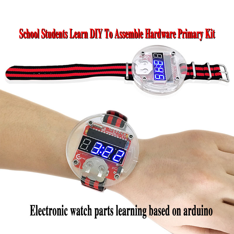 Single Chip LED Kit Clock DIY  - Learn Diy Electronics ulasan dan harga