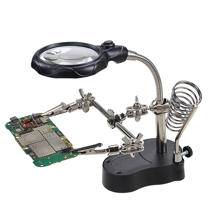 Lighted Magnifying Glass with  - Diy Electronics Workstation ulasan dan harga