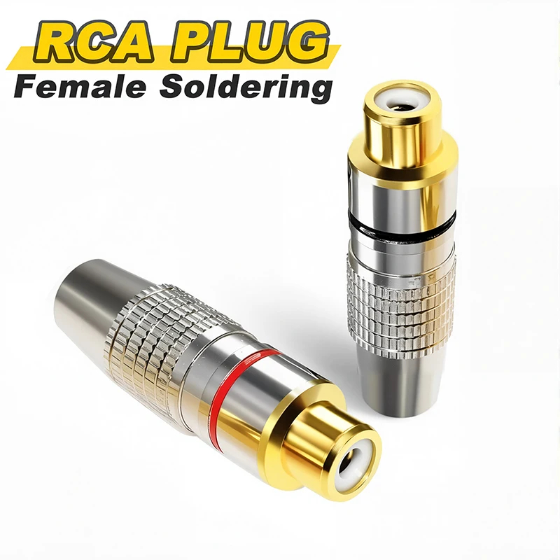 Gold Plated RCA Female Jack Pl - Diy Electronics Videos ulasan dan harga