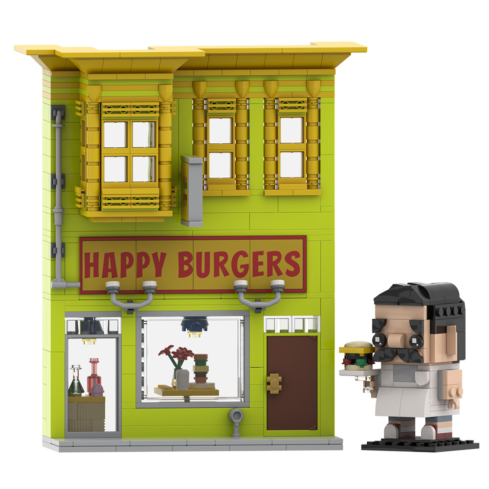 Gobricks MOC Bobs Burgers Buil - Diy Electronics Shop ulasan dan harga