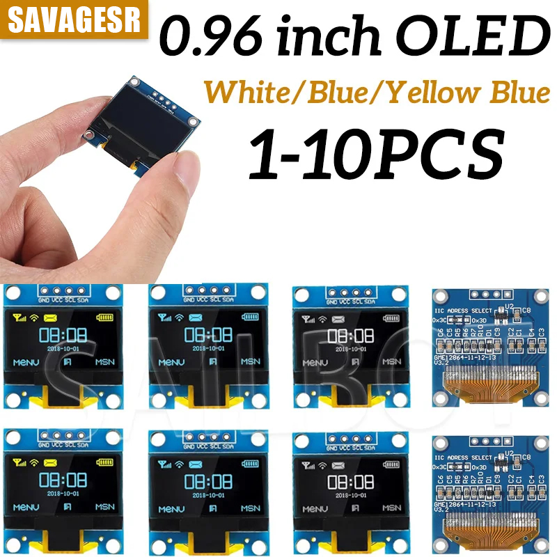1-10PCS 0.96 Inch OLED Display - I2C Lcd Display ulasan dan harga