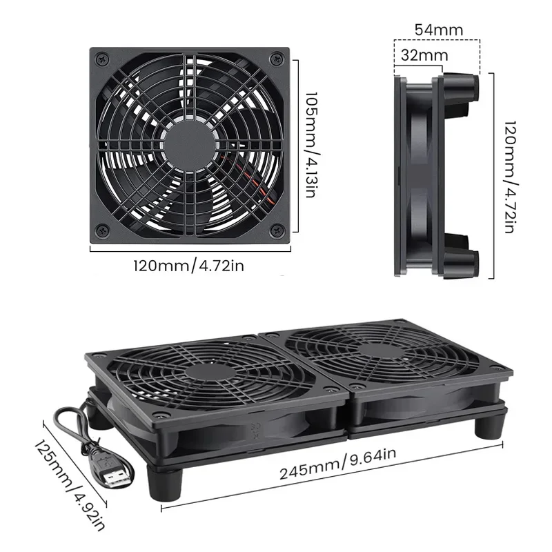 Router Cooling Fan High Airflo - Diy Box Electronics Mall ulasan dan harga