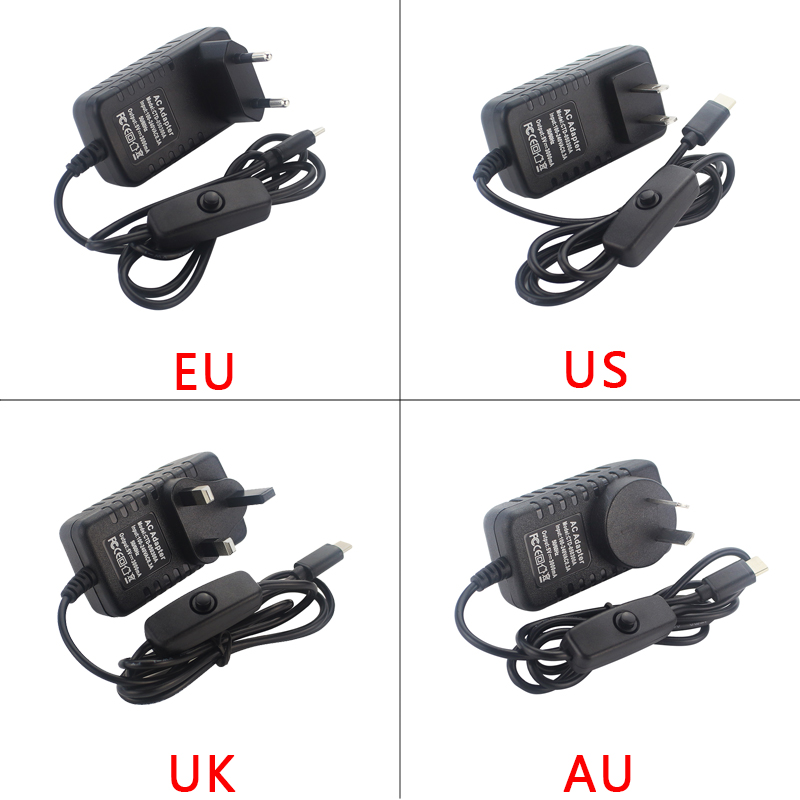 5V 3A Raspberry Pi 4 Power Sup - Raspberry Pi Zero ulasan dan harga