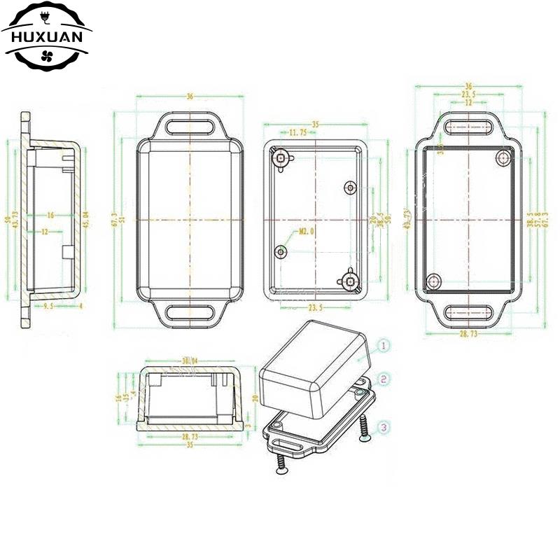1pc DIY Power Junction Box Ele - Diy Electronics Location ulasan dan harga