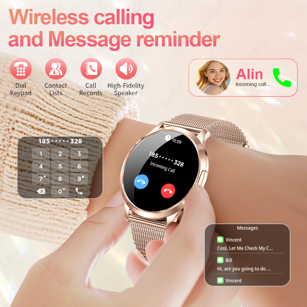 LIGE 2026 New Smart Watch Wome - Diy Waterproof Electronics ulasan dan harga