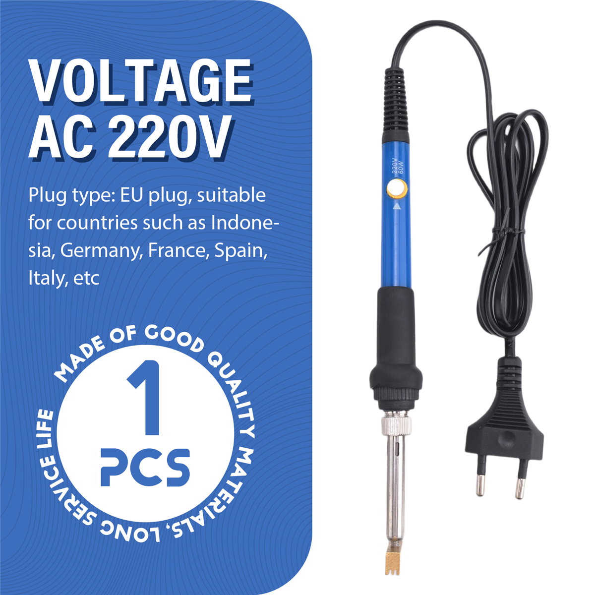 A77I 60W Soldering Iron T-Bar  - Soldering Iron Kit ulasan dan harga