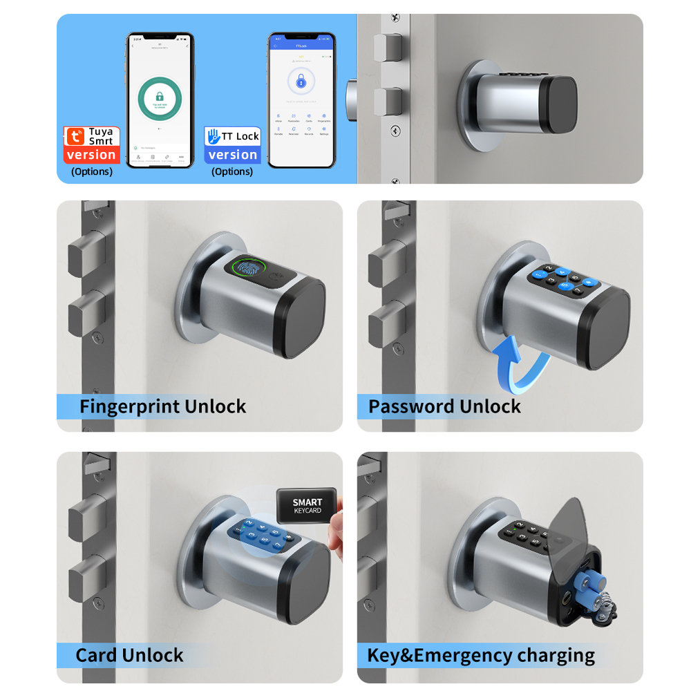 RAYKUBE V1 Tuya BLE TT Lock Sm - Diy Waterproof Electronics ulasan dan harga