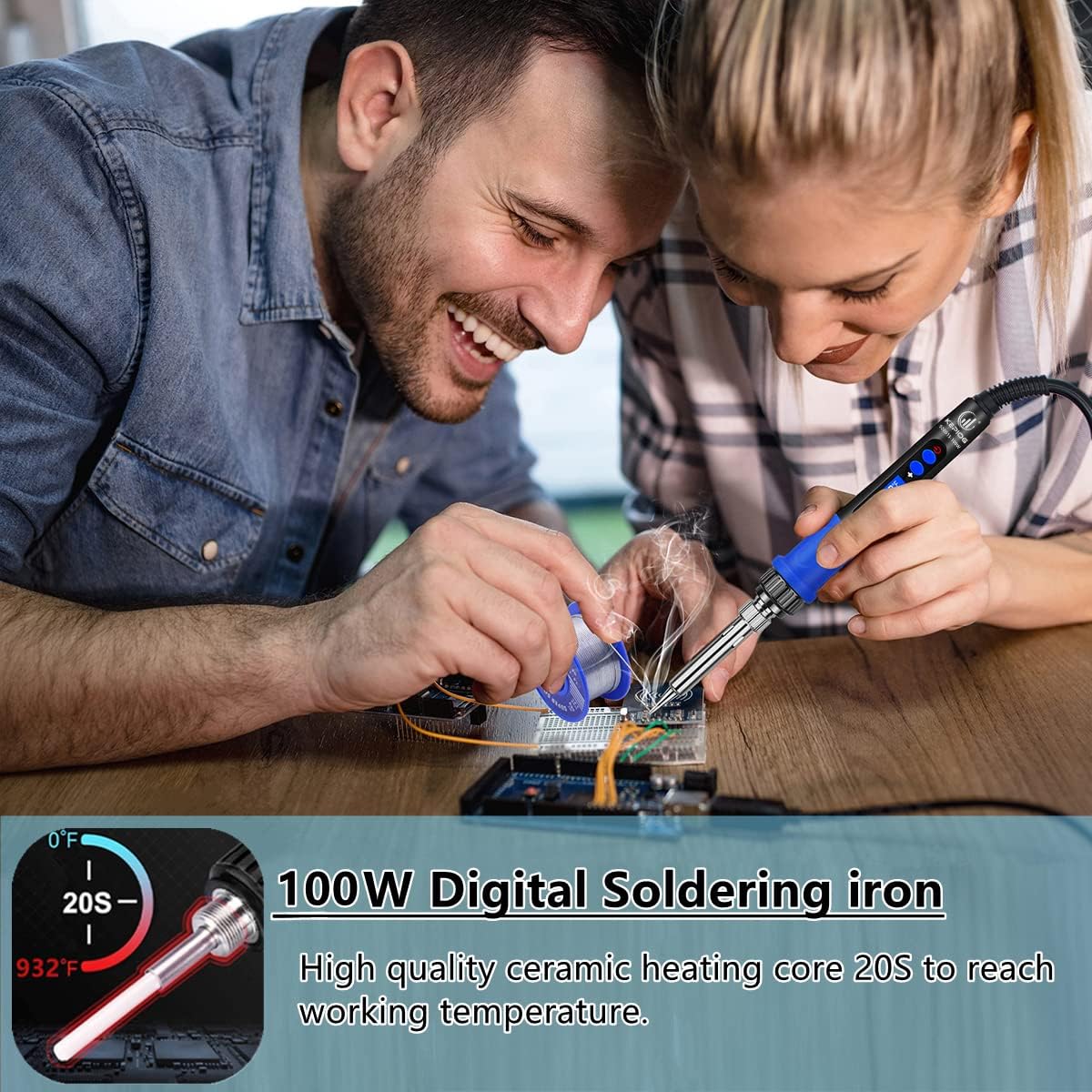 Soldering Iron Kit, 100W LCD D - Soldering Iron Kit ulasan dan harga