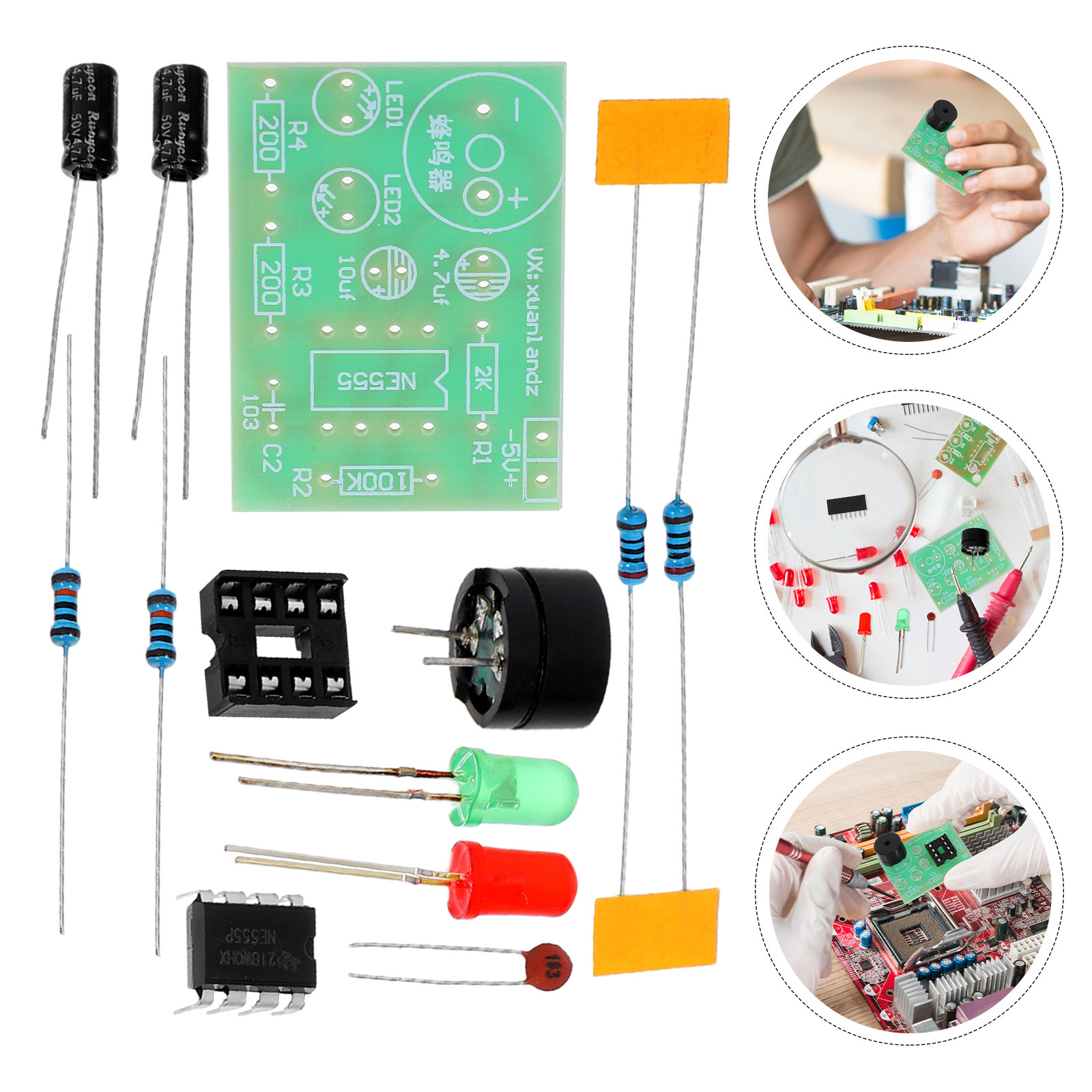 3Pcs Electronics Training Kit  - Diy Electronic ulasan dan harga