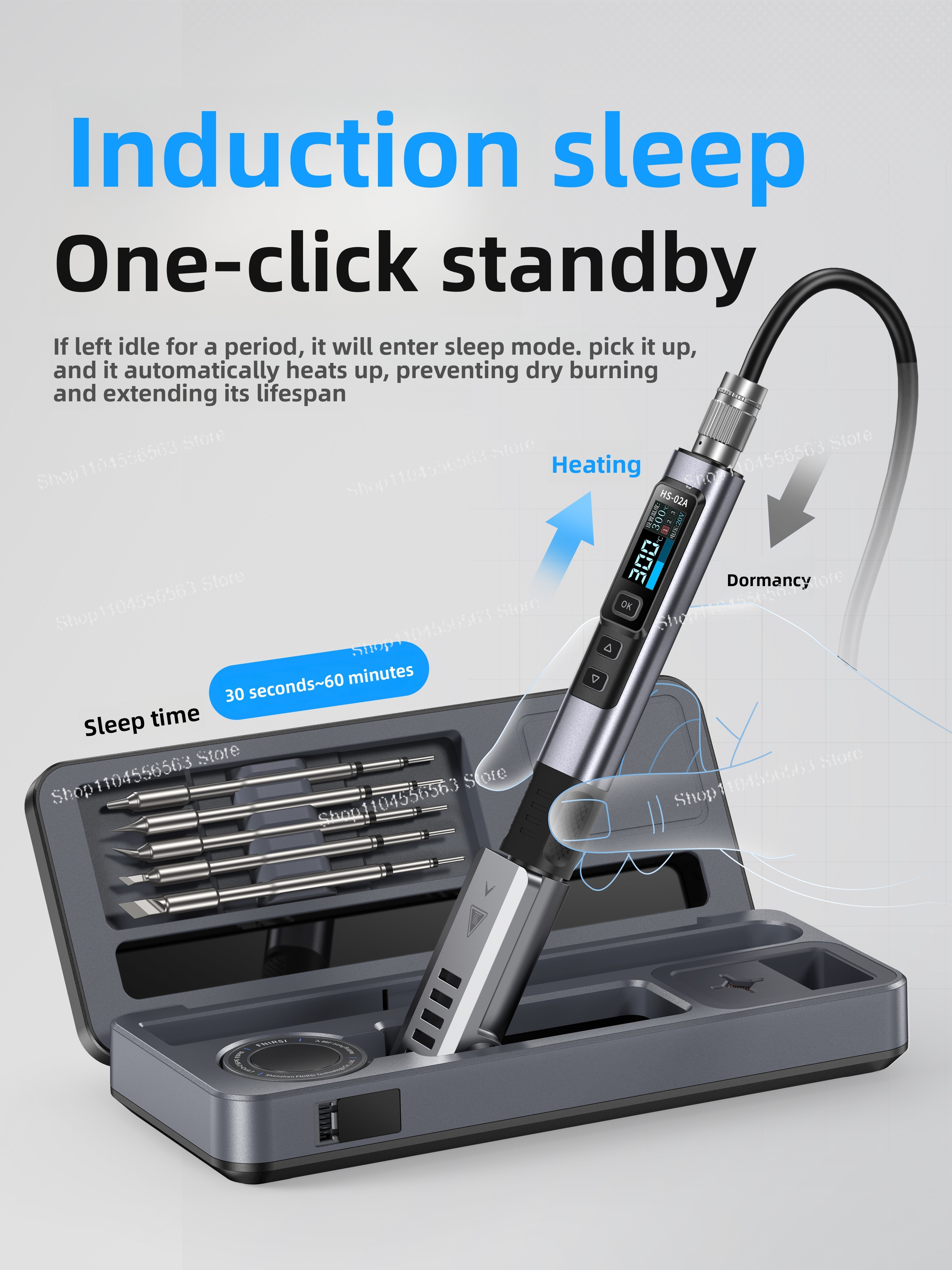 Smart Soldering Iron Kit HS02  - Diy Electronics Workstation ulasan dan harga