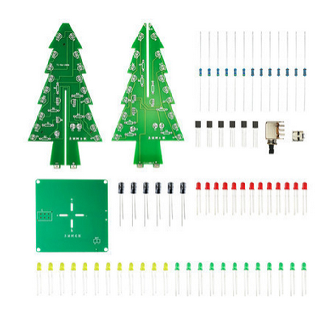 DIY Christmas Tree LED Flash K - Learn Diy Electronics ulasan dan harga