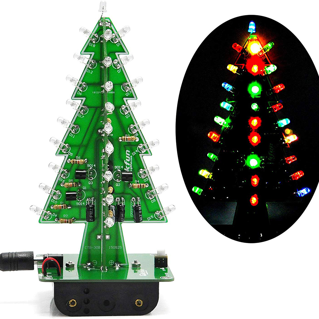 DIY Christmas Tree LED Flash K - Learn Diy Electronics ulasan dan harga
