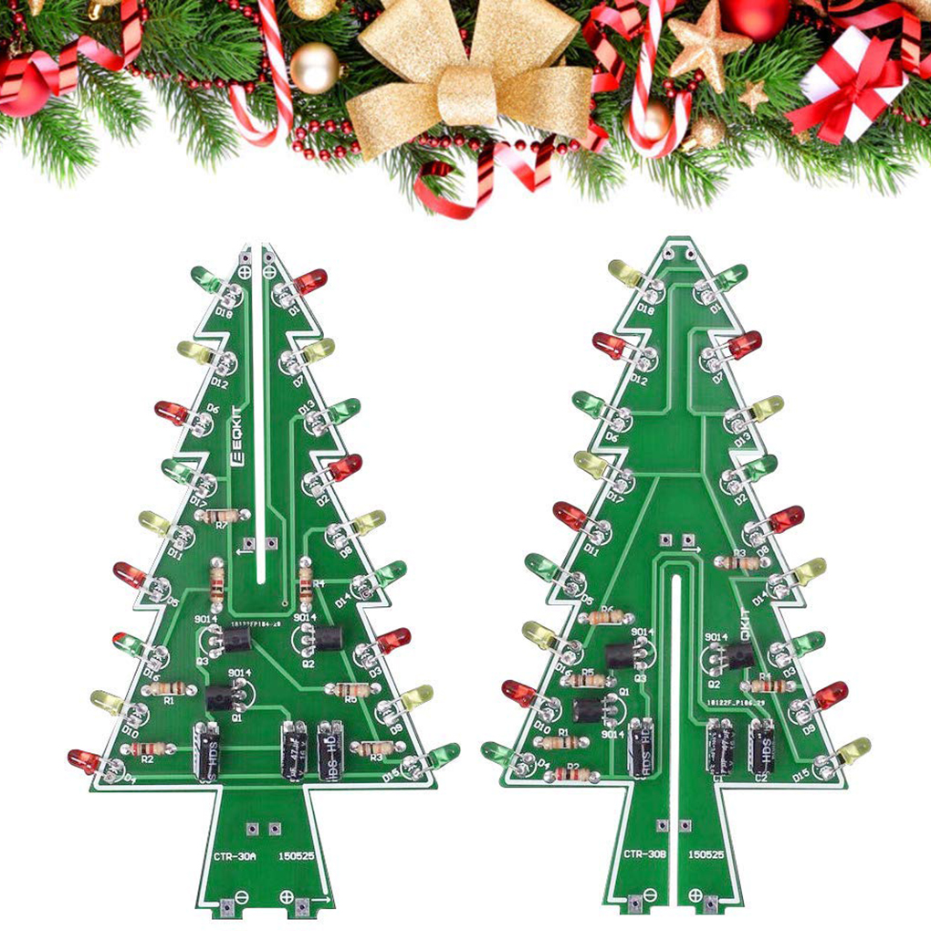 DIY Christmas Tree LED Flash K - Learn Diy Electronics ulasan dan harga