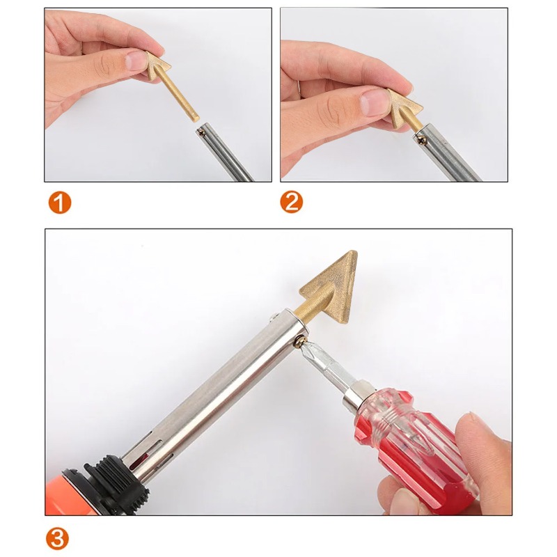 Copper Soldering Iron Tip Tria - Soldering Iron Kit ulasan dan harga