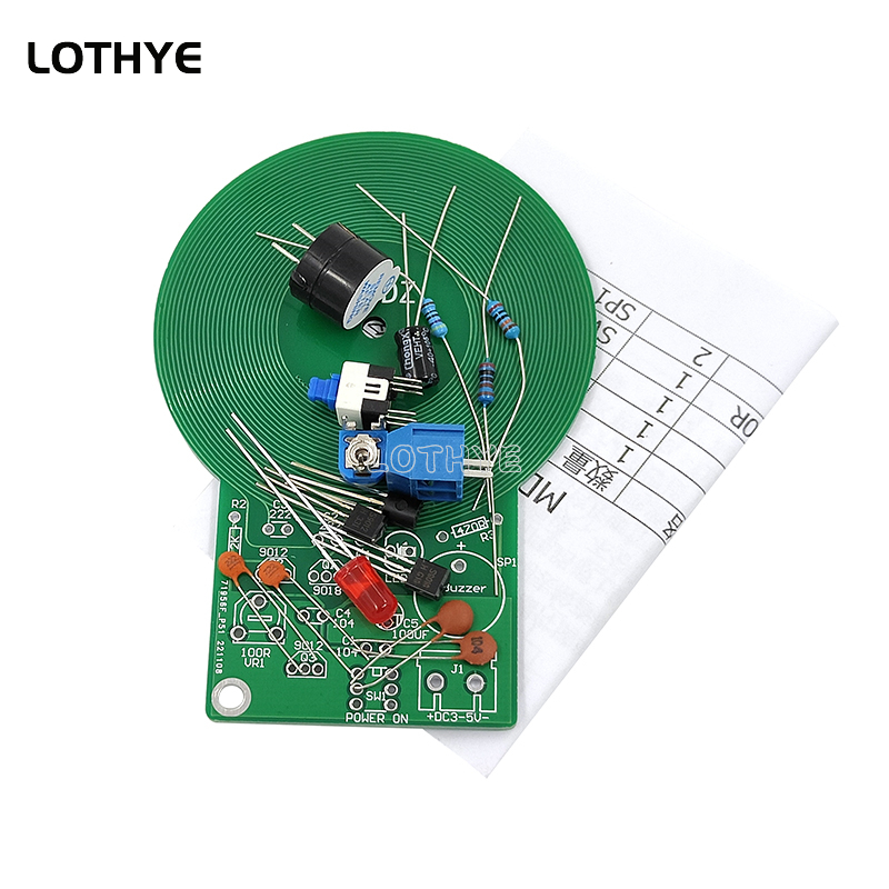 DC 3V-5V Metal Detector Kit DI - Learn Diy Electronics ulasan dan harga