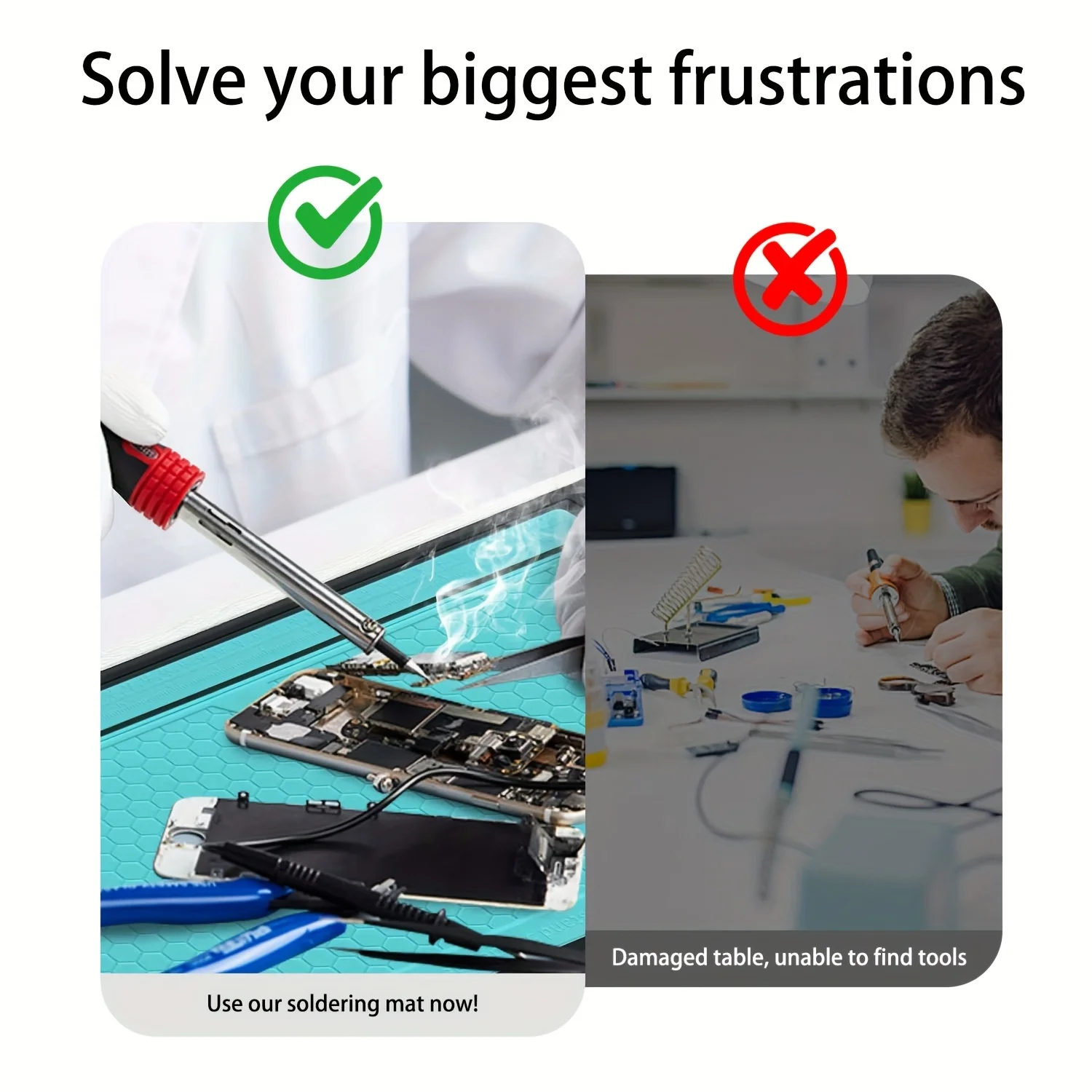Heat Resistant Solder Mat Insu - Soldering Iron Kit ulasan dan harga