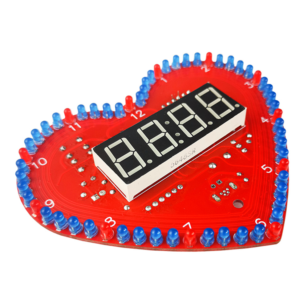 DIY Kits Heart Shaped 4-Digit  - Learn Diy Electronics ulasan dan harga