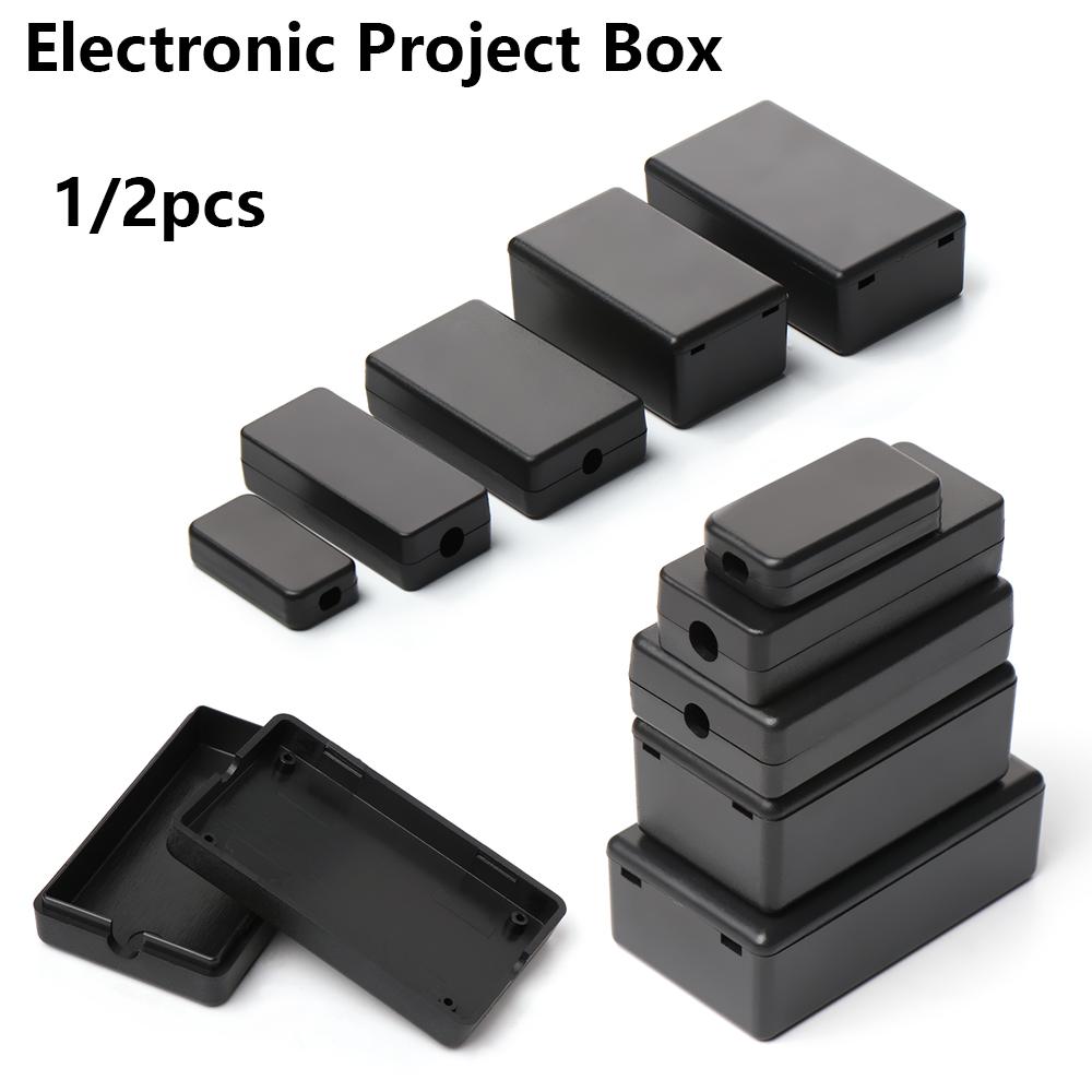 1/2pcs Plastic Waterproof Blac - Diy Waterproof Electronics ulasan dan harga