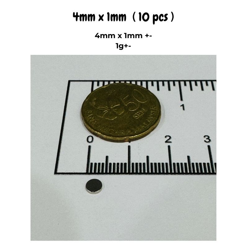 20/50pcs 4x1mm & 5x2mm Magnets - Learn Diy Electronics ulasan dan harga